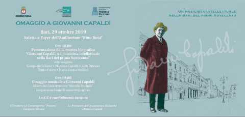 Bari, Conservatorio: una mostra omaggia il suo fondatore Giovanni Capaldi